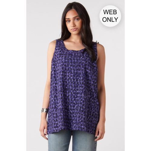 Sanju Block Print Tank - Purple Sanju Block Print Tank - Purple